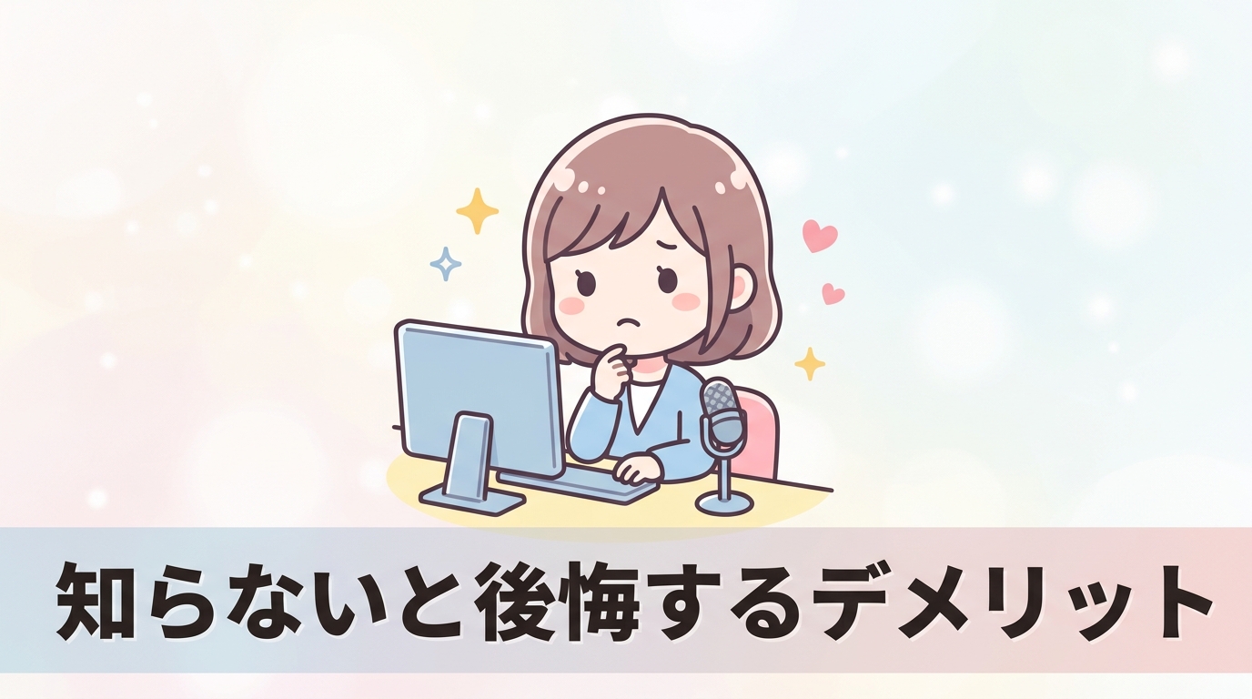 チャットレディを始める前に知るべきデメリット