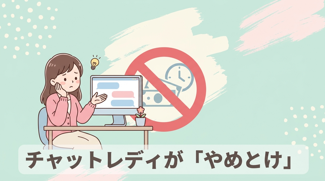 チャットレディが「やめとけ」と言われる理由