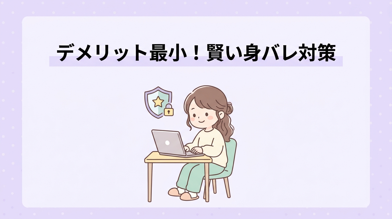 デメリットを最小限に抑える身バレ防止策
